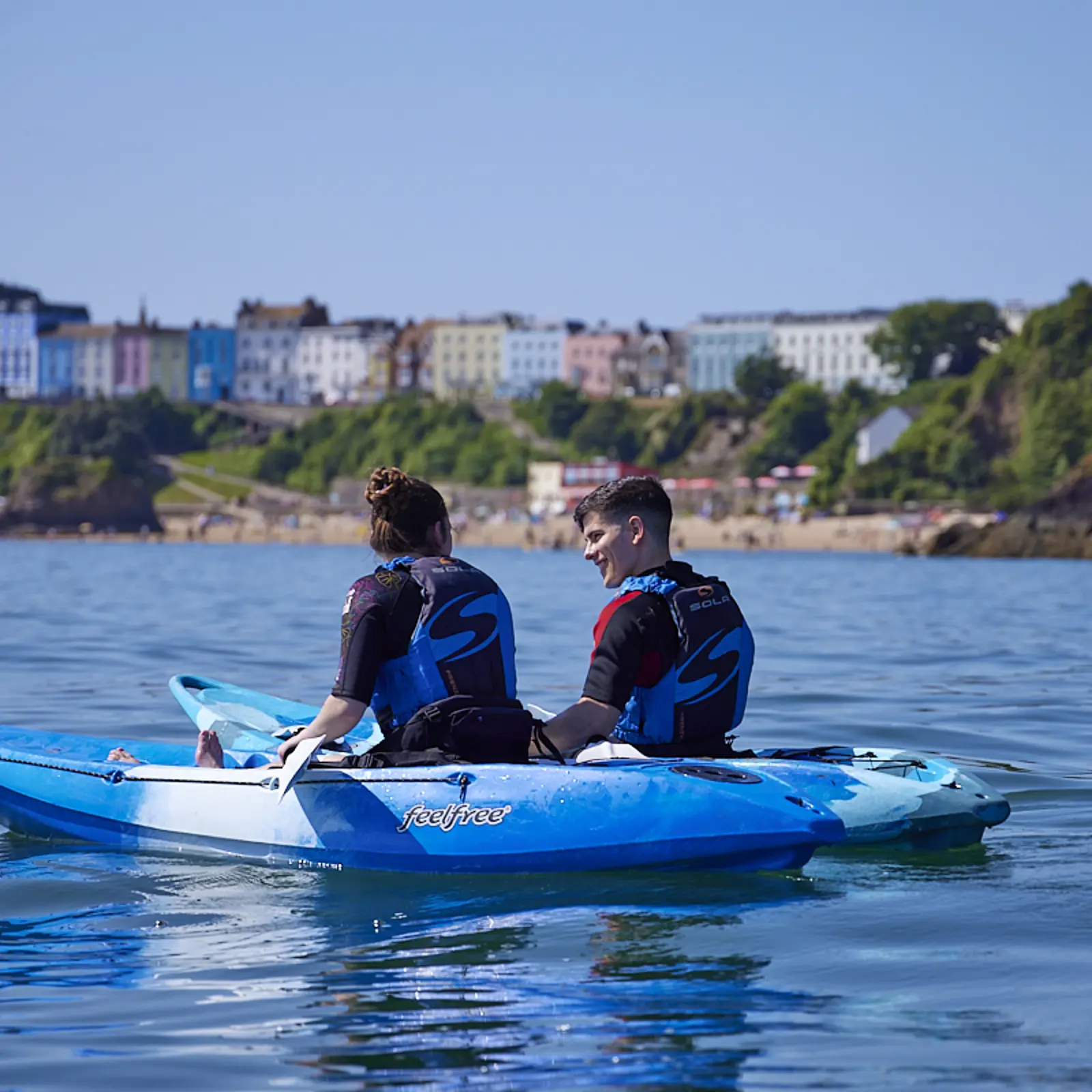 School Group Kayaking Wales