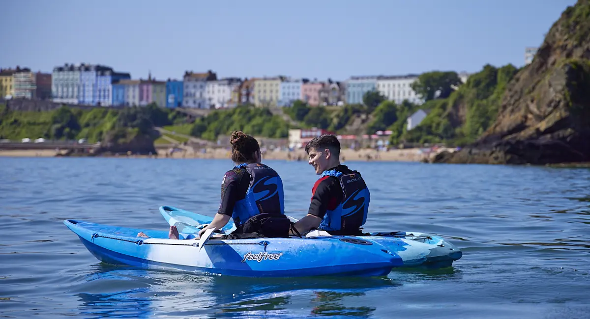 Guided kayaking experience with Outer Reef