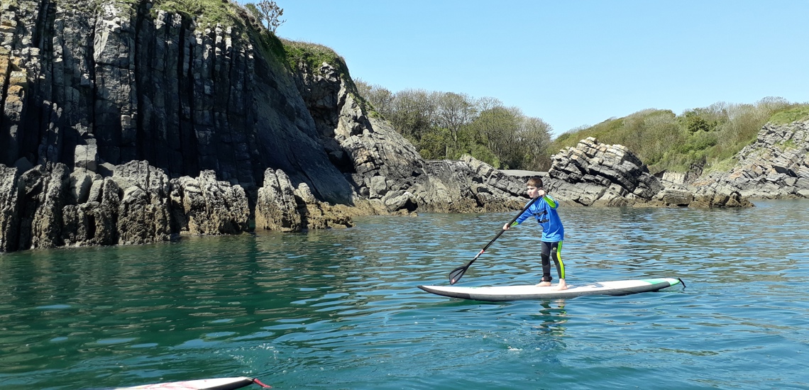 Beginner Stand Up Paddle Boarding Lessons In Pembrokeshire