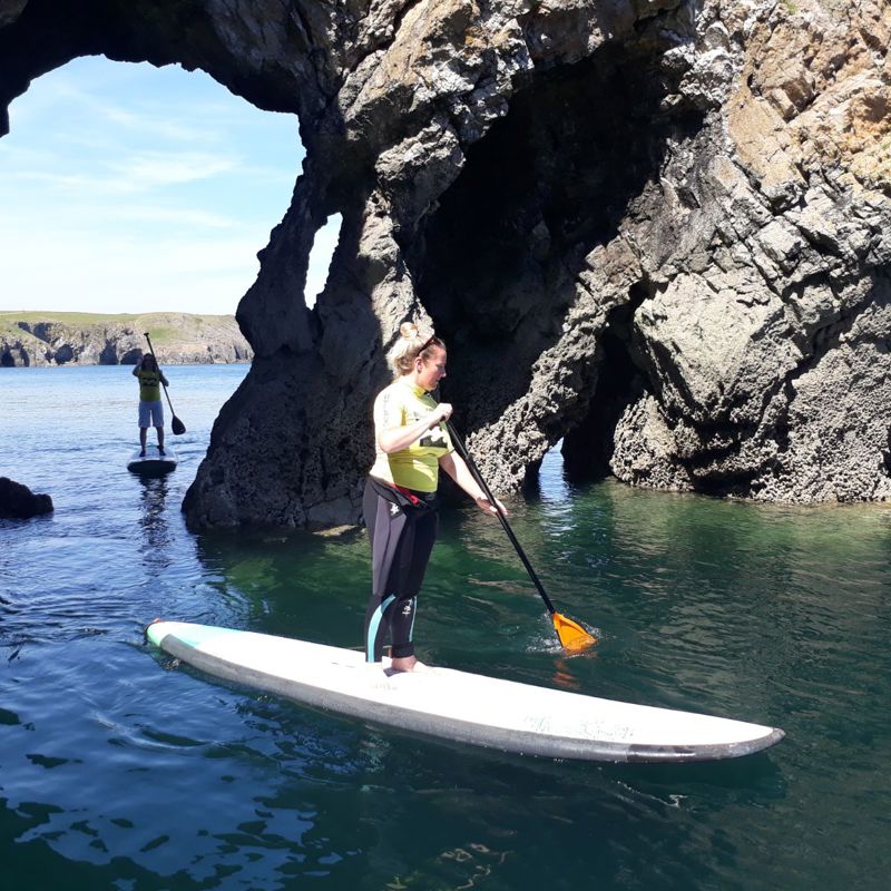 ADAPTED PADDLE BOARDING IN PEMBROKESHIRE,