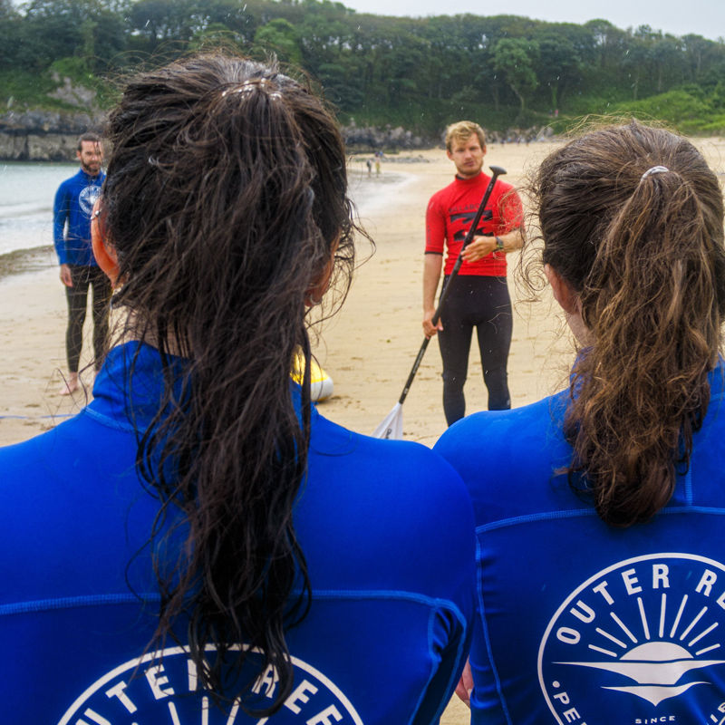Learning to Paddle Board in Pembrokeshire