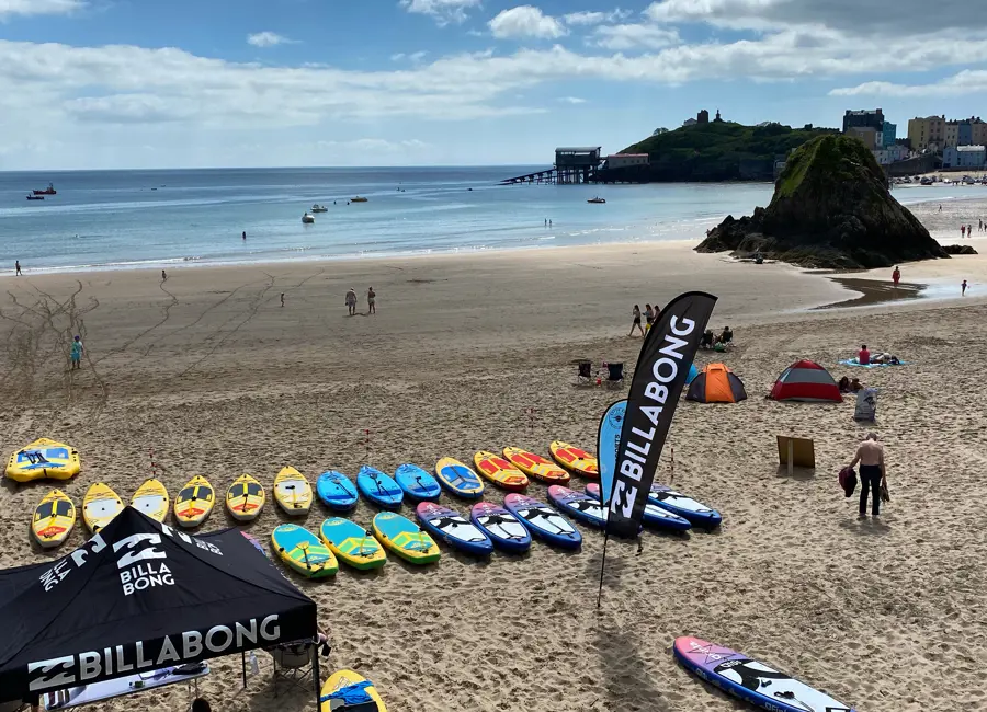 Outer Reef paddleboard fleet used when surf is flat