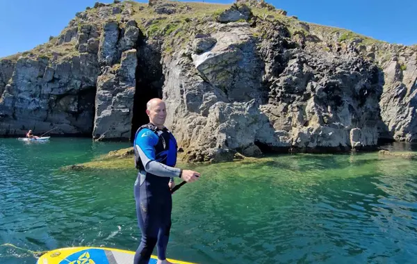 Saundersfoot paddle boarding