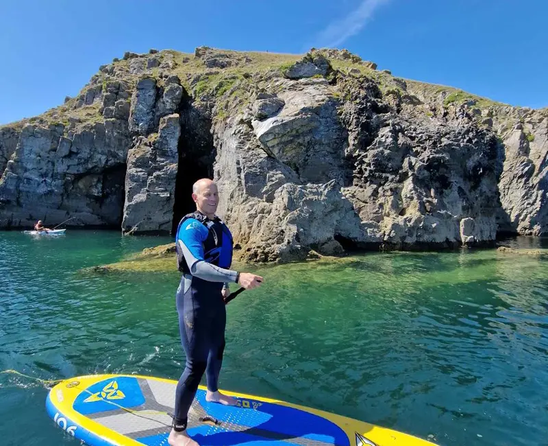 Paddle boarding in Pembrokeshire