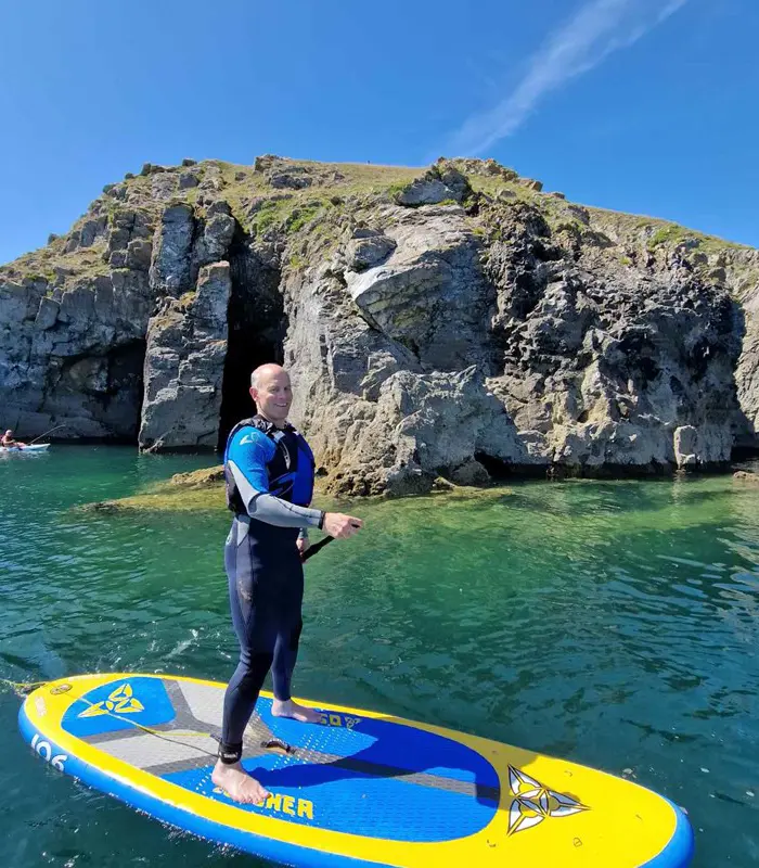 Paddle Boarding In Tenby Pembrokeshire