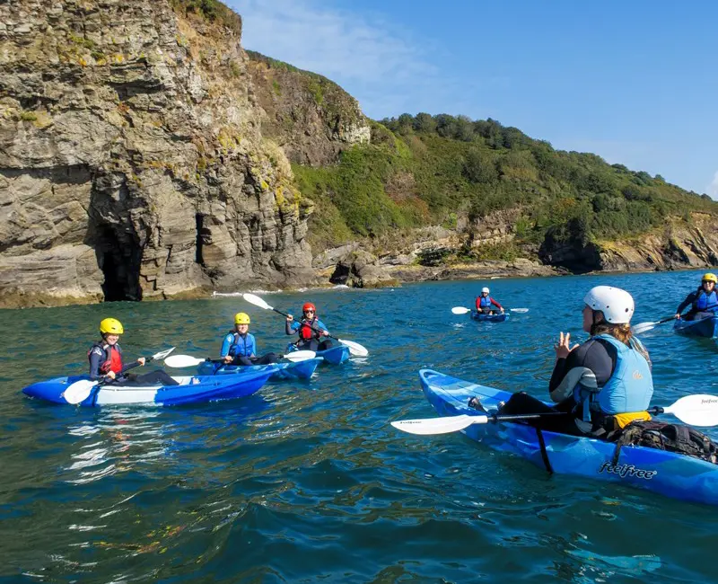 Family Kayaking In Pembrokeshire