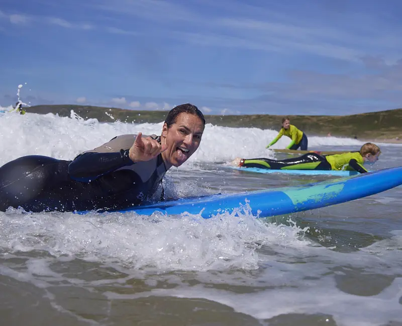 Surfboards and wetsuits