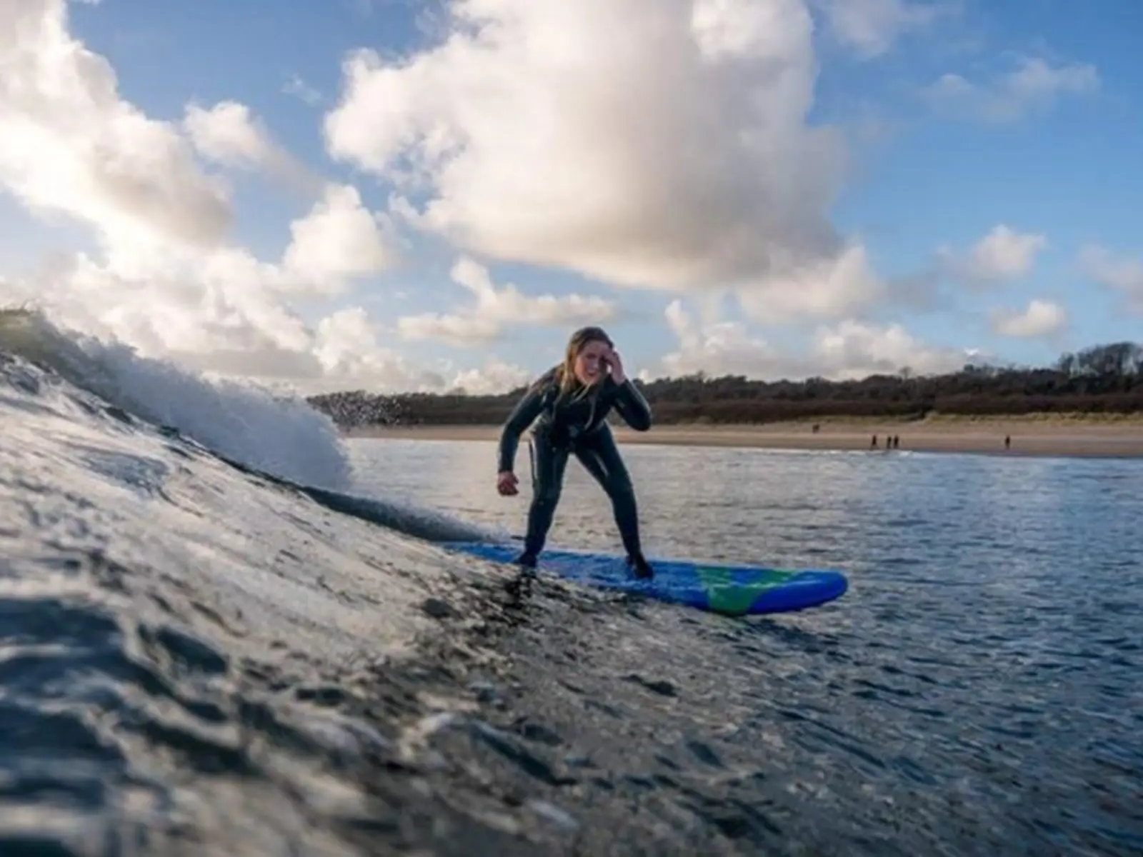 Improving surfing lessons Wales