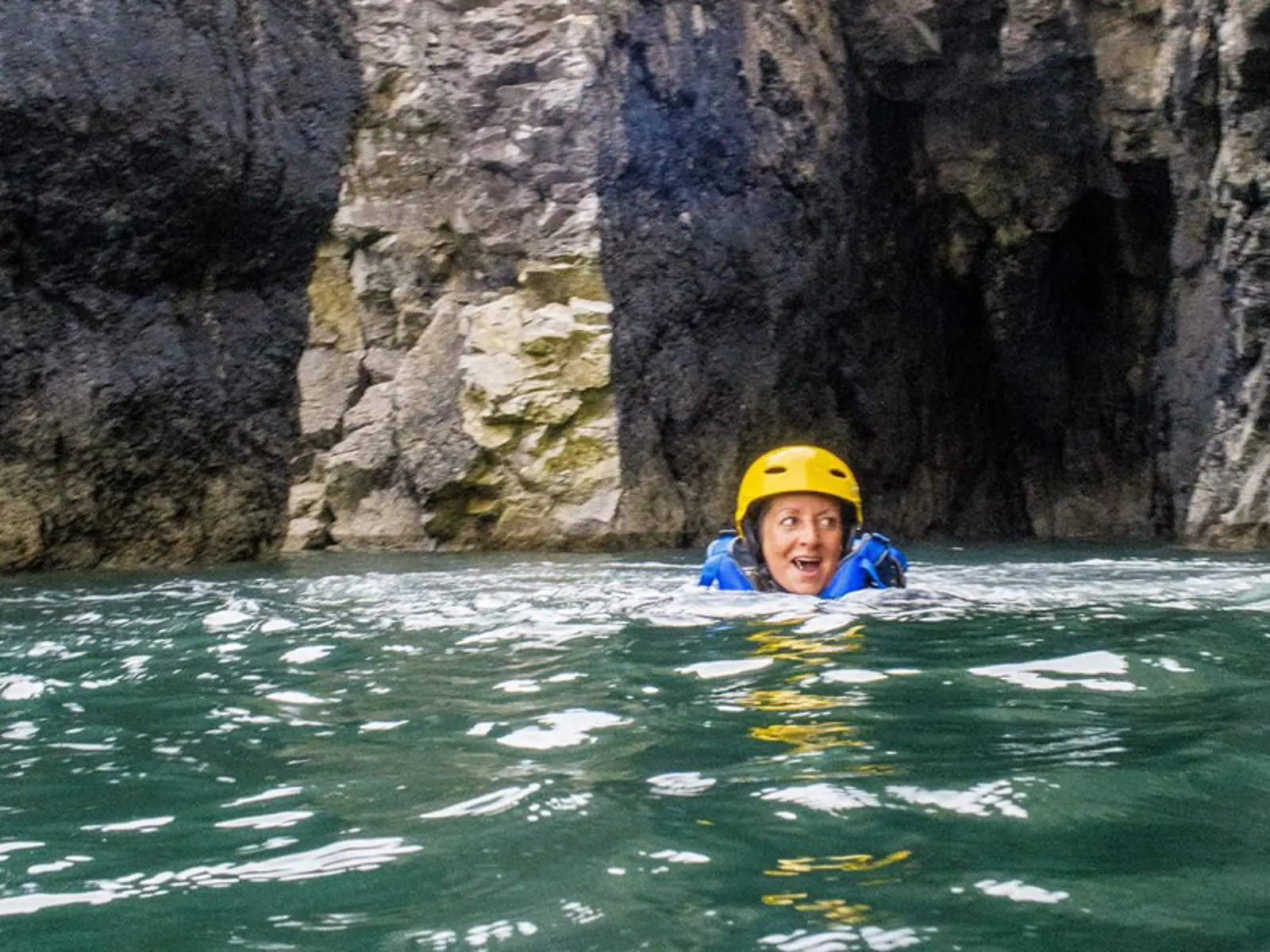 Coasteering team building activity in Pembrokeshire