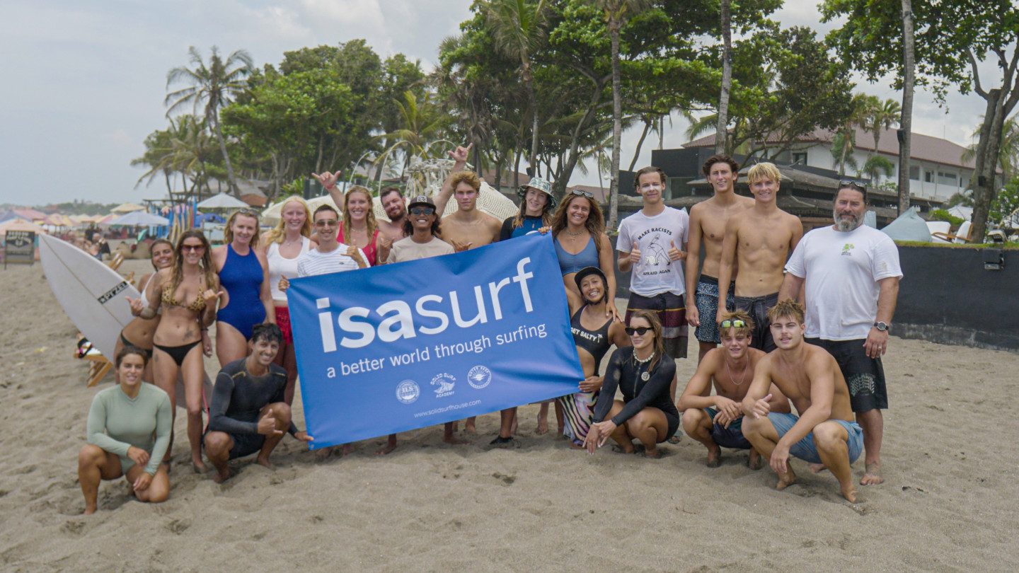Surf instructor course coaching practice in the ocean in Morocco