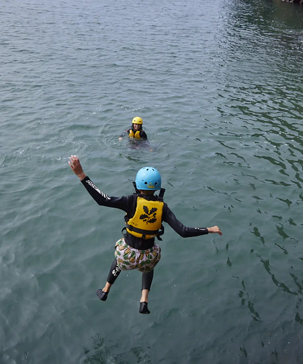 Coasteering adventure near Stackpole and Tenby