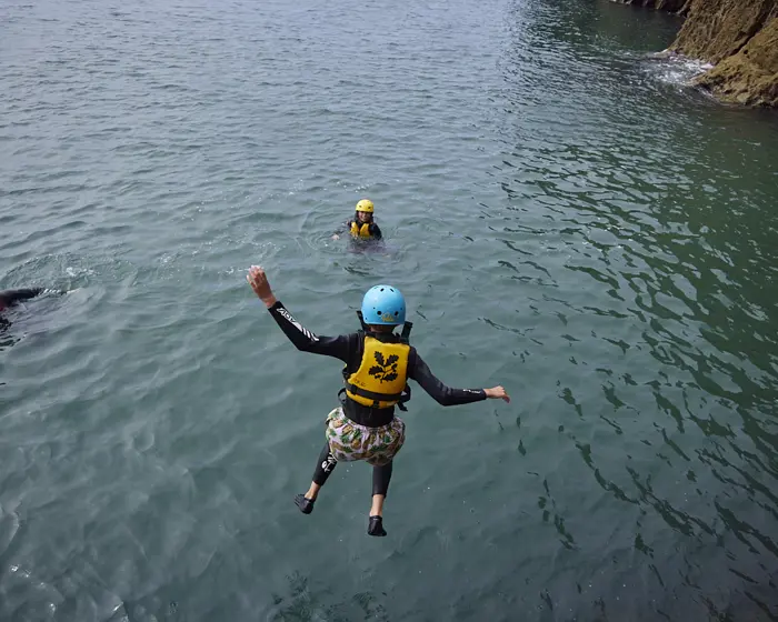 Coasteering on the Pembrokeshire coast