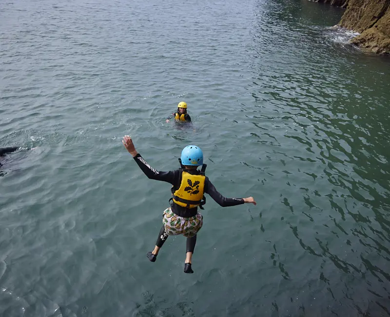 Coasteering at Stackpole Quay