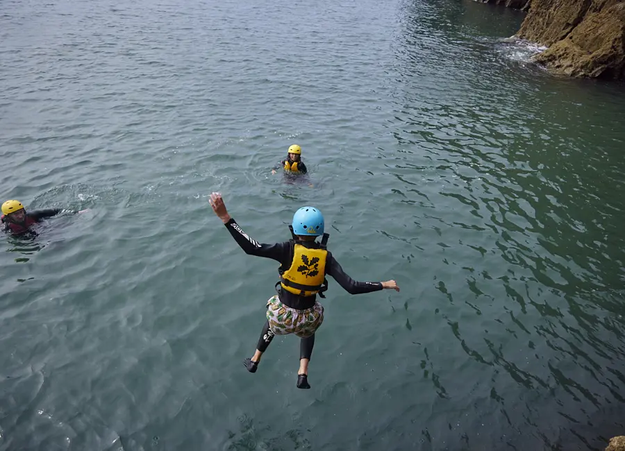Bristol stag weekend coasteering and surf package in Pembrokeshire