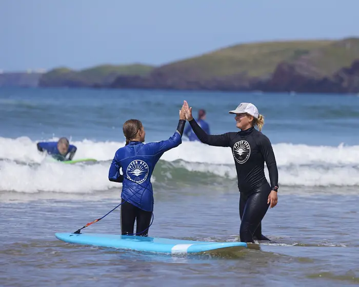Surf lesson in Pembrokeshire with Outer Reef