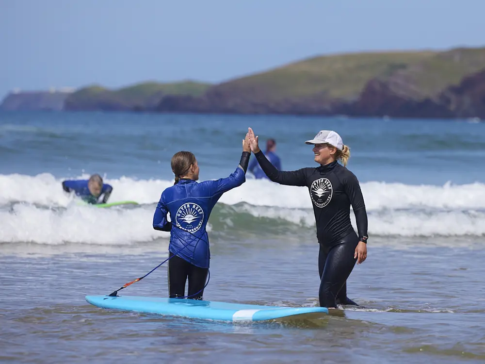 Beginner surf lessons Pembrokeshire