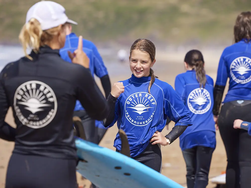 Family Surfing In Pembrokeshire