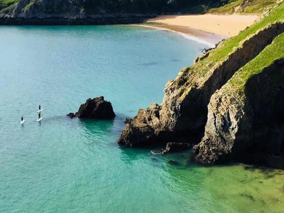 Sheltered paddle boarding location in Pembrokeshire