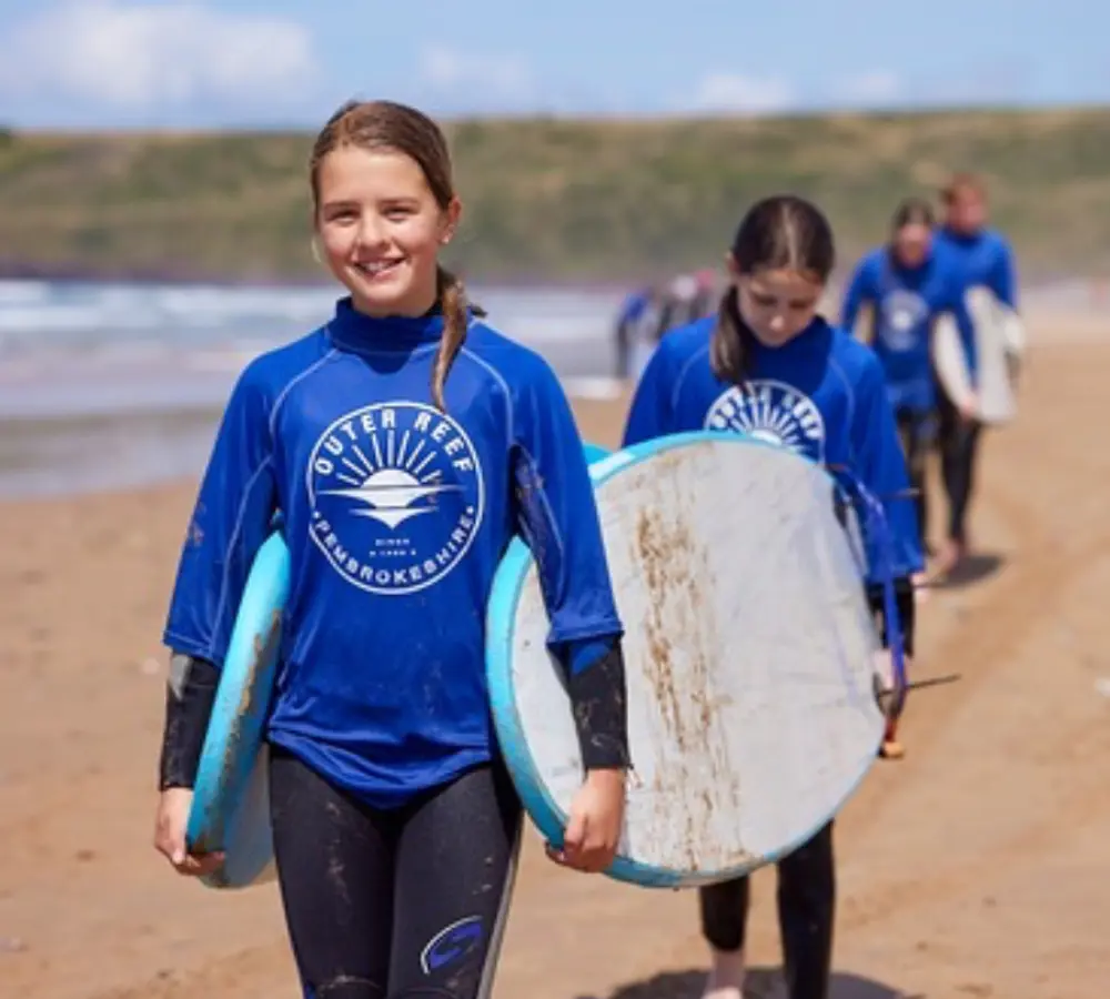 Beginner surfing lesson Pembrokeshire