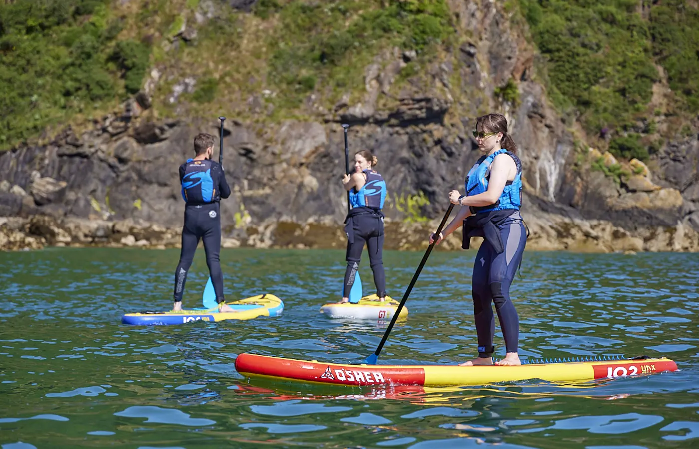 Kayaking adventure near Tenby and Stackpole