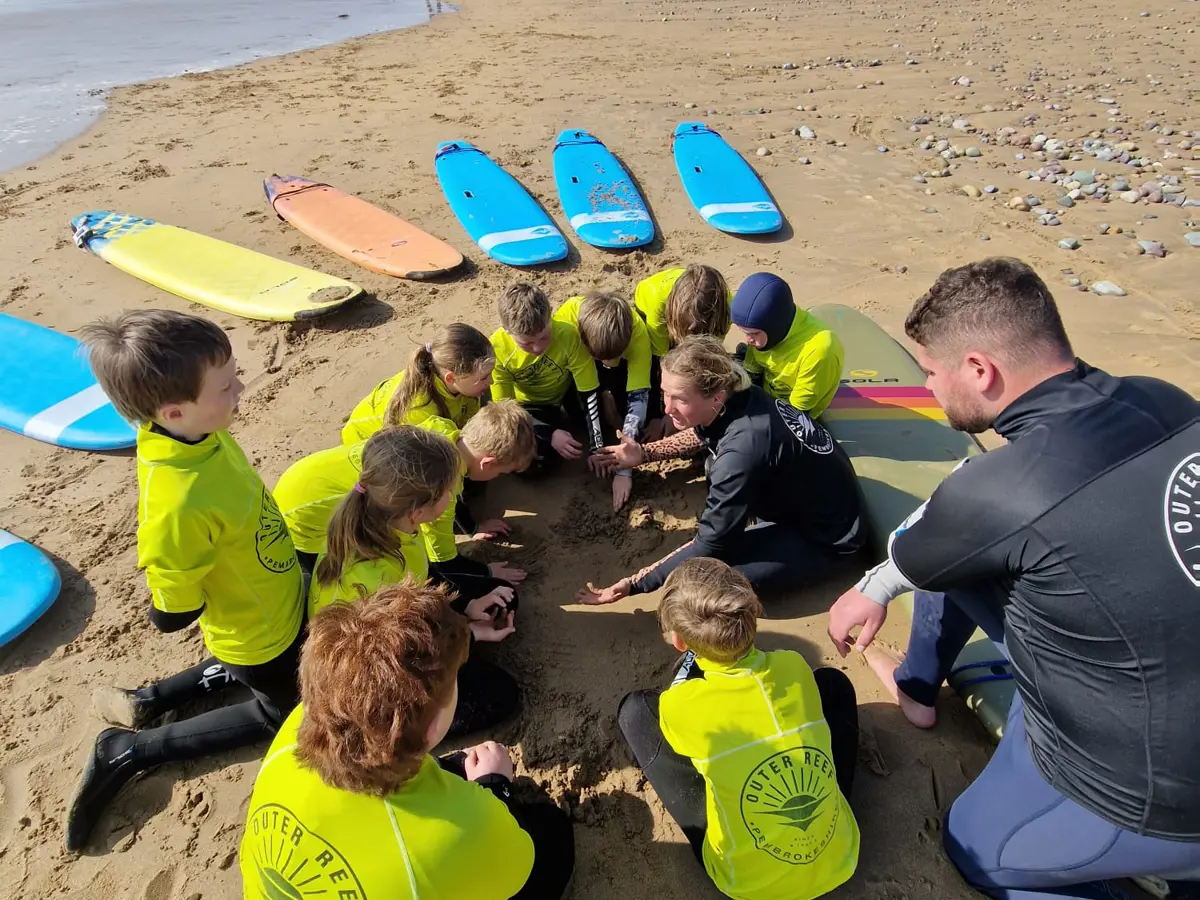 Outdoor Learning School Activity In Pembrokeshire