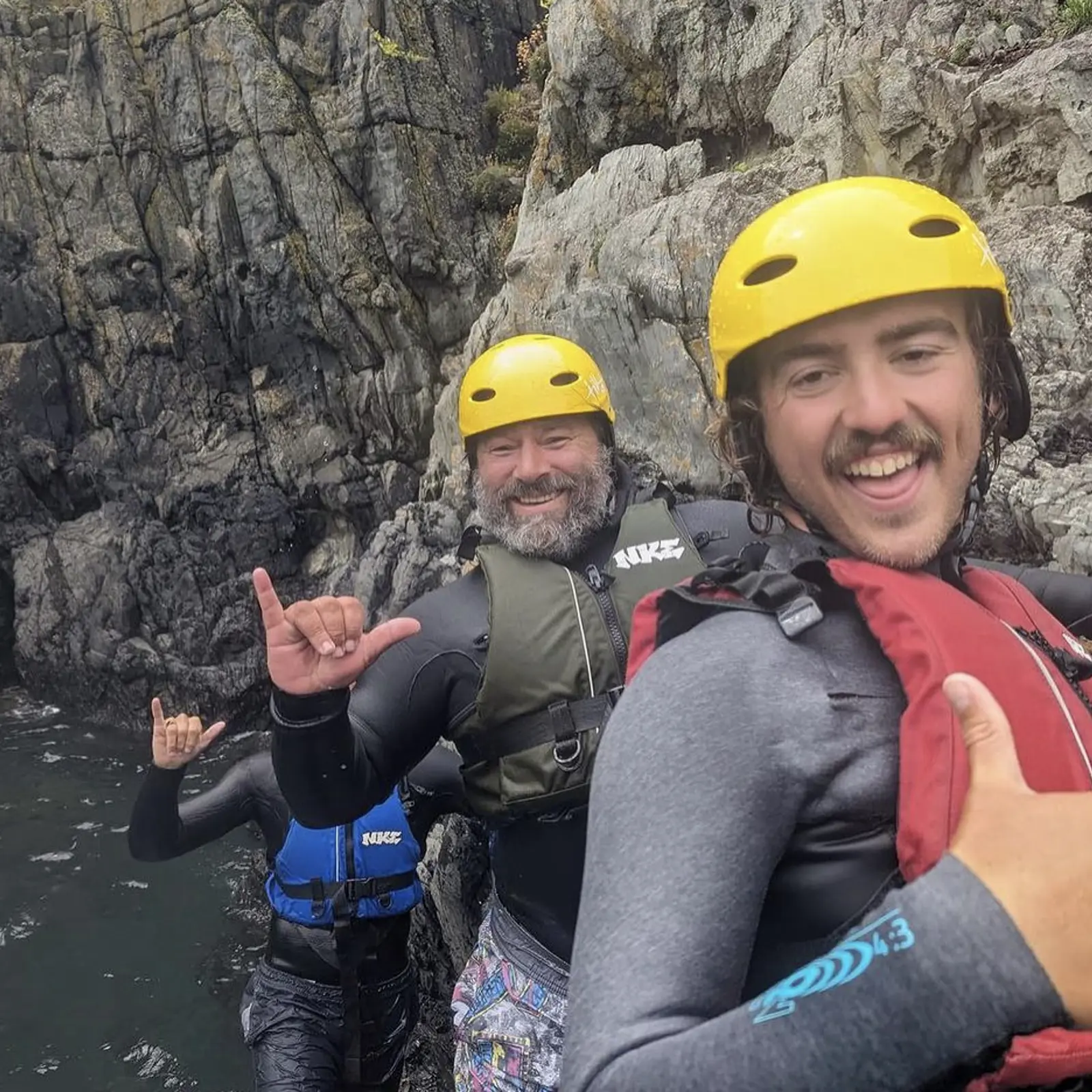 Family coasteering trip in Pembrokeshire Wales