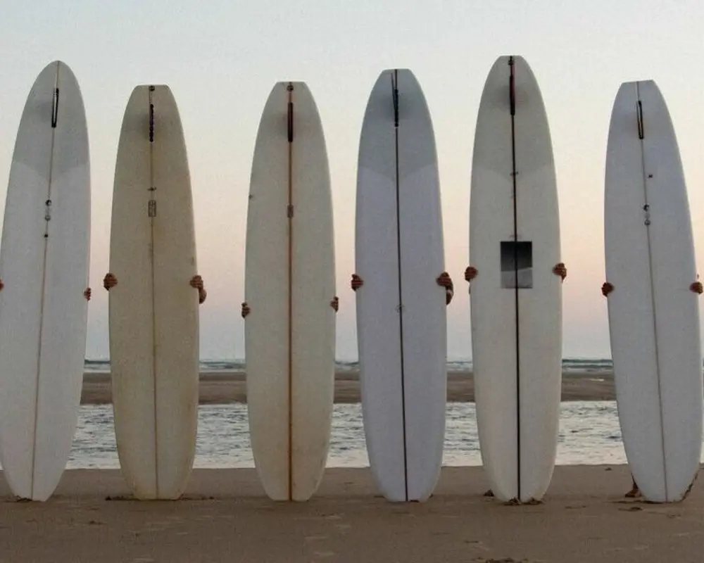 Surfboards ready for hire in Pembrokeshire