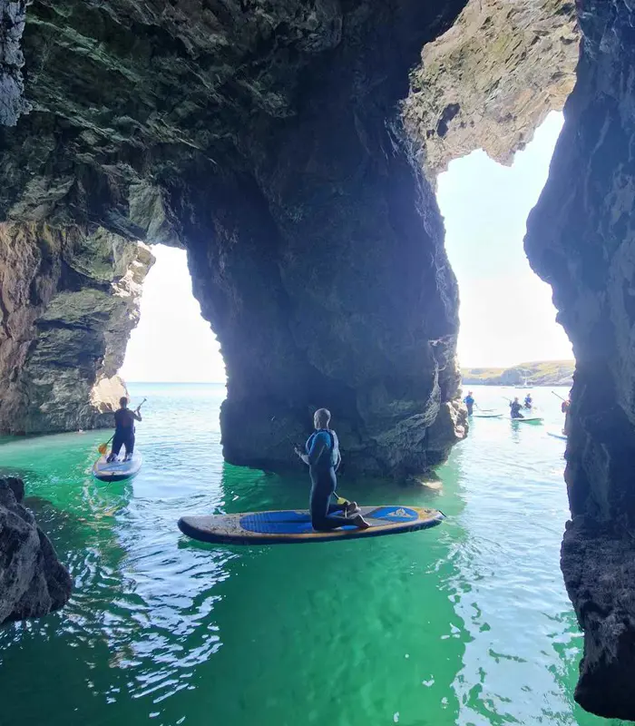 Paddle Boarding Near Stackpole Quay Pembrokeshire