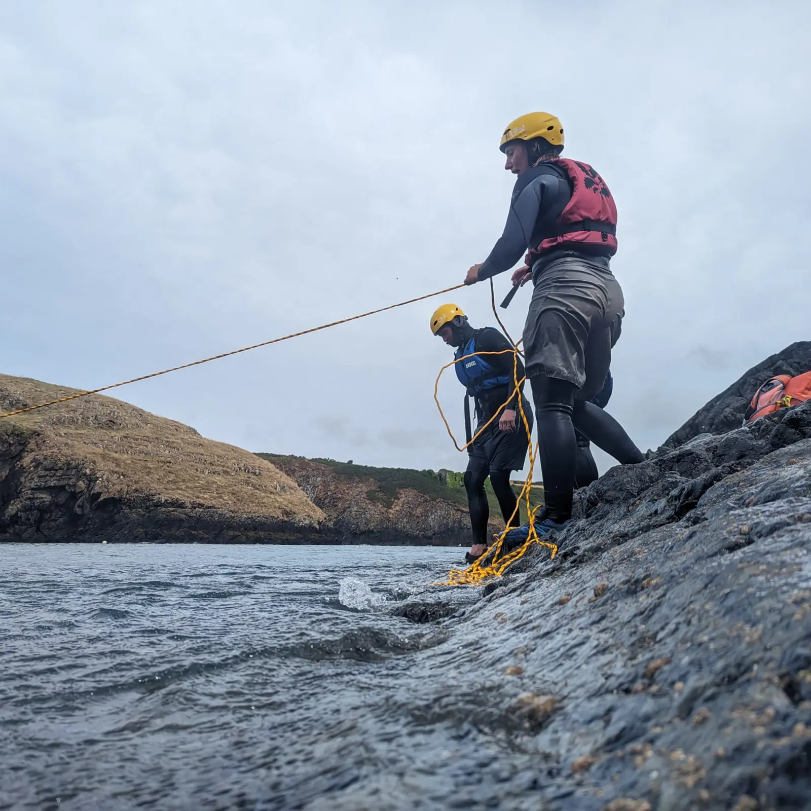 Coasteering adventure with friends and family in Wales