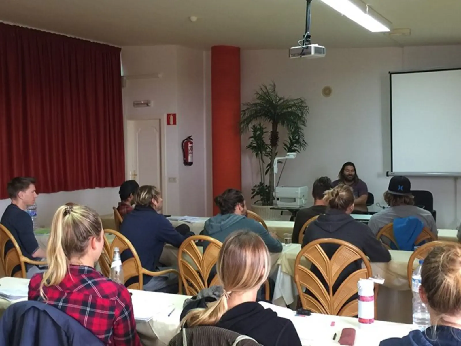 Surf instructor classroom theory